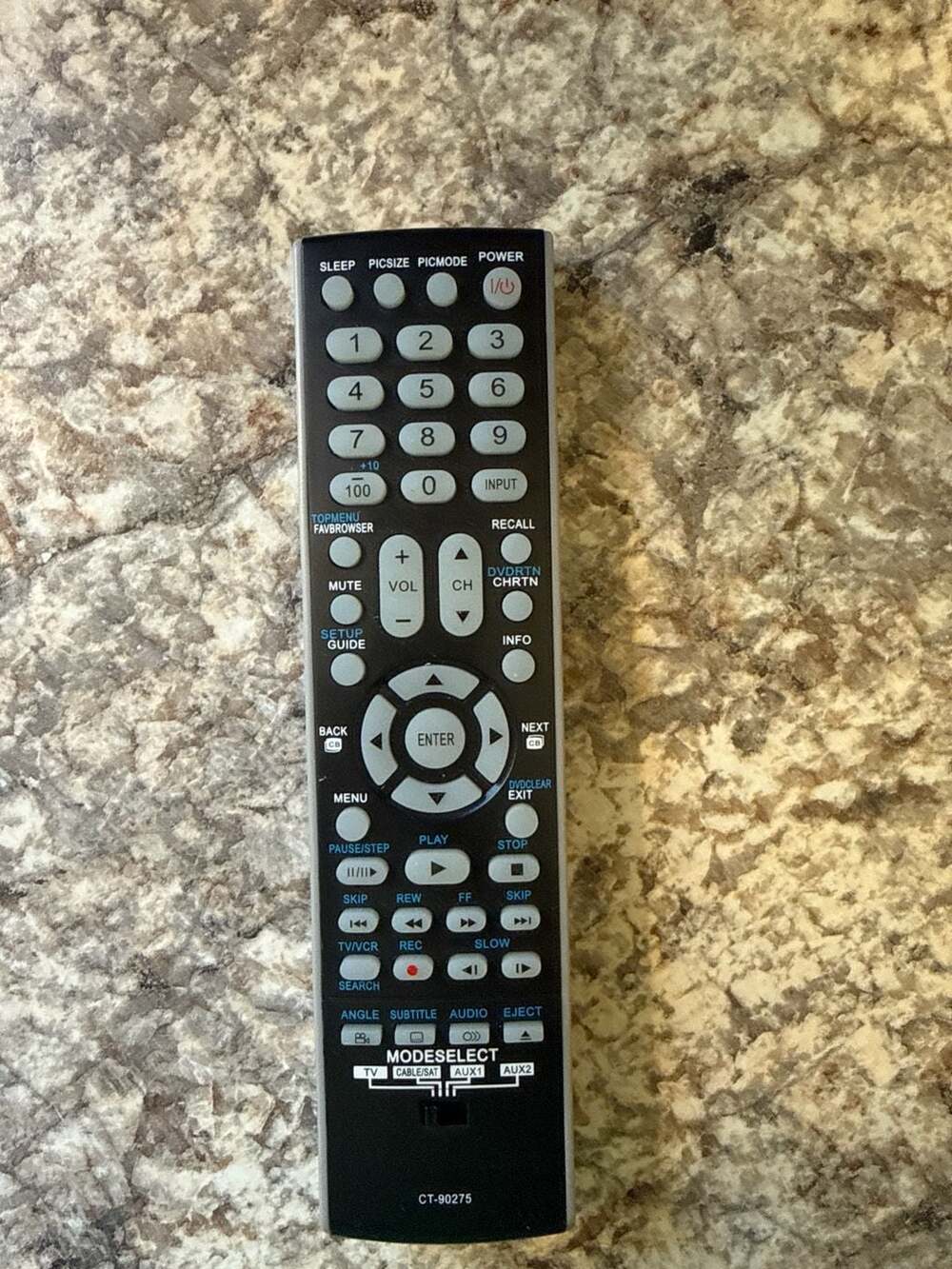 Toshiba CT-90275 TV DVD Universal Remote Control